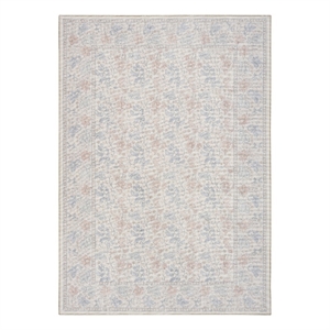 Nourison Botanical Washables 4' x 6' Ivory Multicolor Farmhouse Indoor Rug