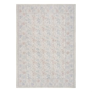 Nourison Botanical Washables 5' x 7' Ivory Multicolor Farmhouse Indoor Rug
