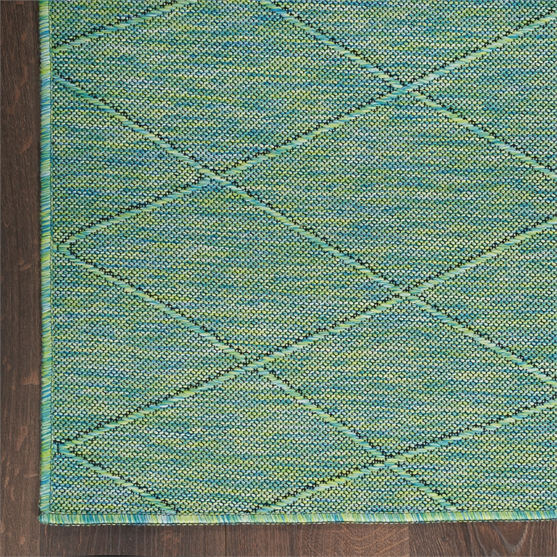 Nourison Practical Solutions 2' x 3' Blue Green Modern Rug