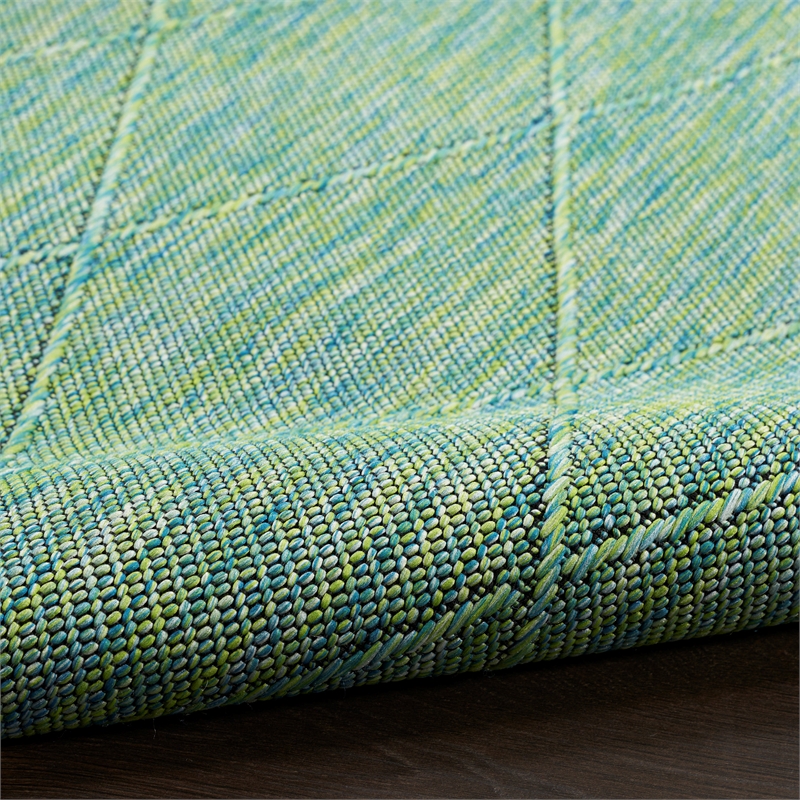 Nourison Practical Solutions 2' x 3' Blue Green Modern Rug