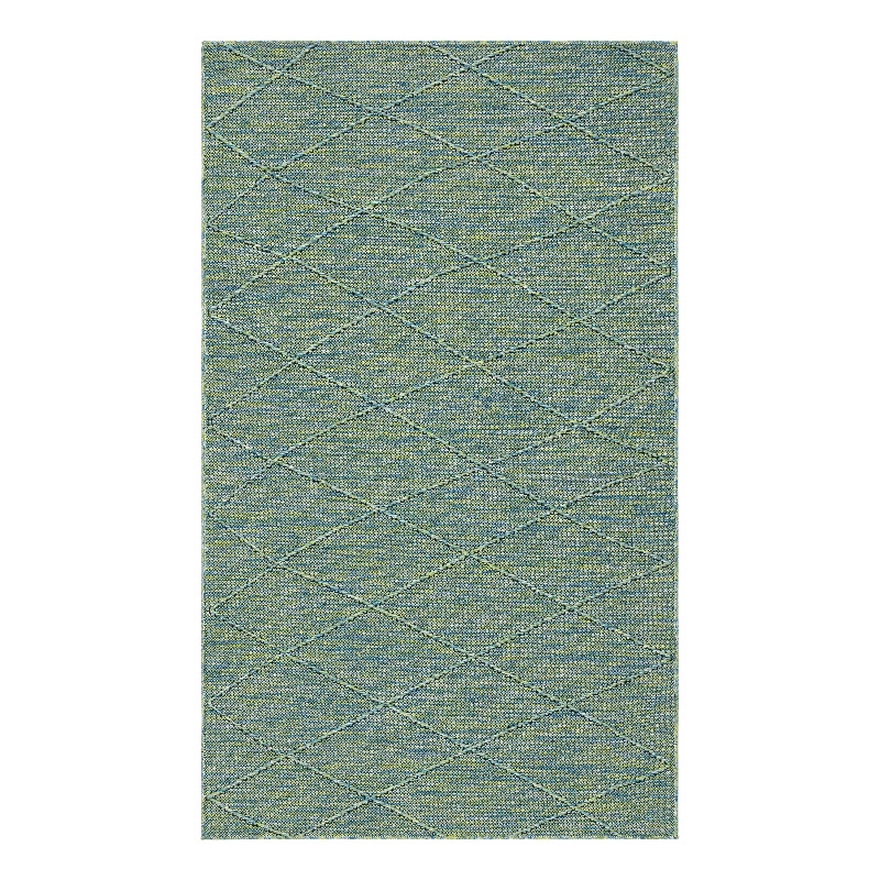 Nourison Practical Solutions 2' x 3' Blue Green Modern Rug