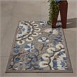 Nourison Aloha 2' x 3' Grey Multicolor Transitional Rug