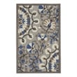 Nourison Aloha 2' x 3' Grey Multicolor Transitional Rug