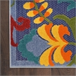 Nourison Aloha 2' x 3' Navy Multicolor Outdoor Rug