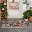 Nourison Aloha 2' x 3' Navy Multicolor Outdoor Rug