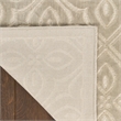 Nourison Washable Charm 2' x 6' Silver Ivory Contemporary Indoor Rug