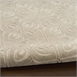 Nourison Washable Charm 2' x 6' Silver Ivory Contemporary Indoor Rug