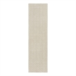 Nourison Washable Charm 2' x 6' Silver Ivory Contemporary Indoor Rug