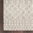 Nourison Positano 2' x 3' Light Grey Modern Rug