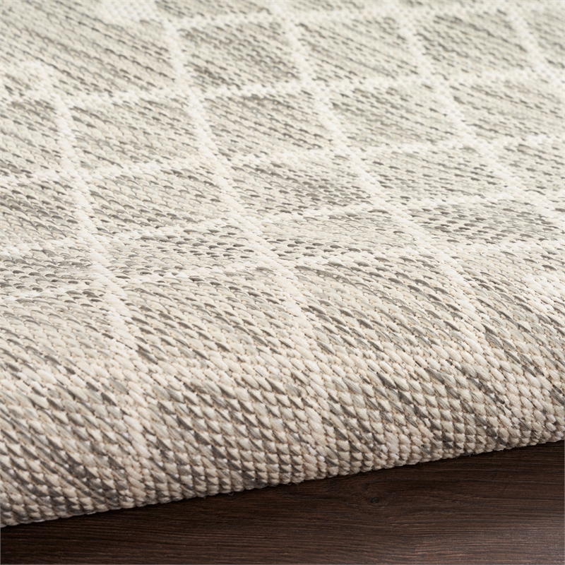 Nourison Positano 2' x 3' Light Grey Modern Rug