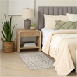 Nourison Positano 2' x 3' Light Grey Modern Rug