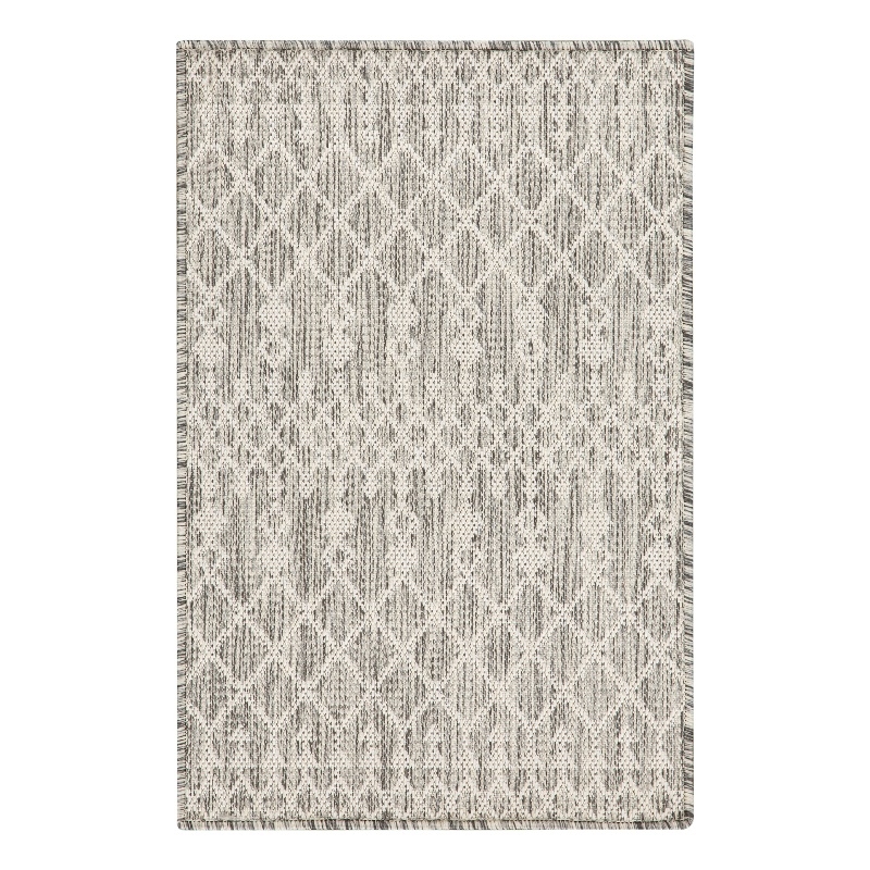 Nourison Positano 2' x 3' Light Grey Modern Rug