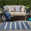 Nourison Positano 2' x 3' Navy Ivory Modern Rug