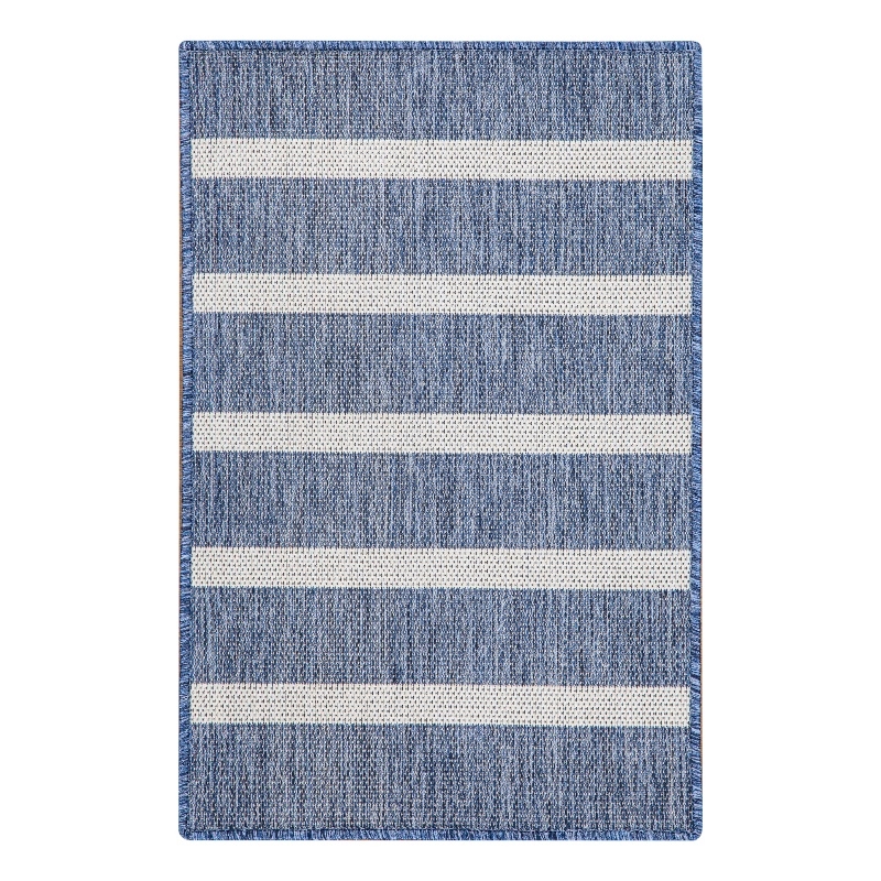 Nourison Positano 2' x 3' Navy Ivory Modern Rug