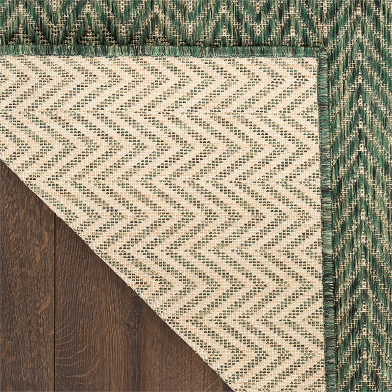 Nourison Horizon Indoor/Outdoor 2' x 3' GREEN Modern Rug