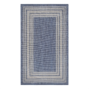 Nourison Horizon Indoor/Outdoor 2' x 3' DENIM Modern Rug