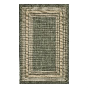 Nourison Horizon Indoor/Outdoor 2' x 3' GREEN Modern Rug