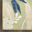 Nourison Suncoast 2' x 6' GRNBL Tropical Rug