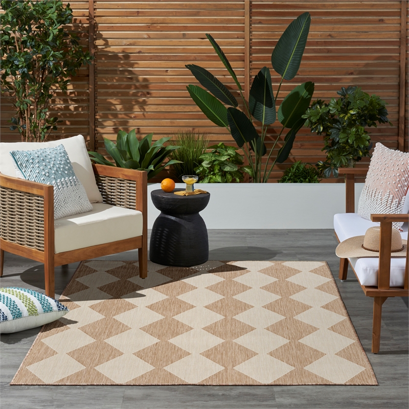 Nourison Positano 4' x 6' Jute Modern Rug