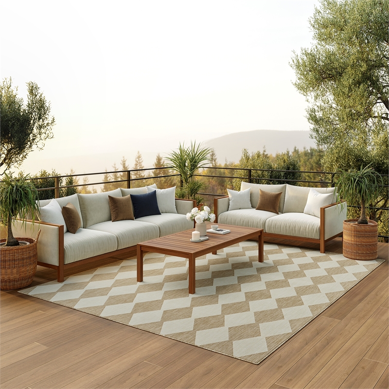 Nourison Positano 6' x 9' Jute Modern Rug