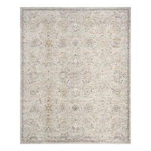 Nourison Heirloom Blend 3'11&quot x 5'10&quot Light Grey Vintage Indoor Rug