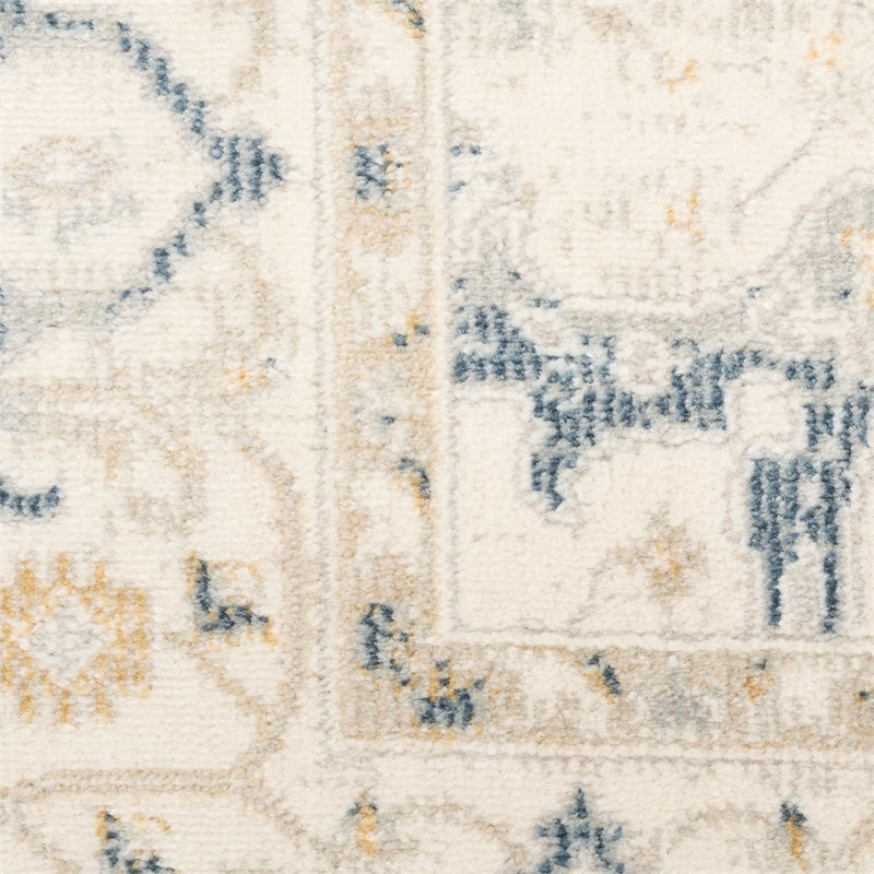 Nourison Pardis 2' x 6' Light Blue Vintage Indoor Rug