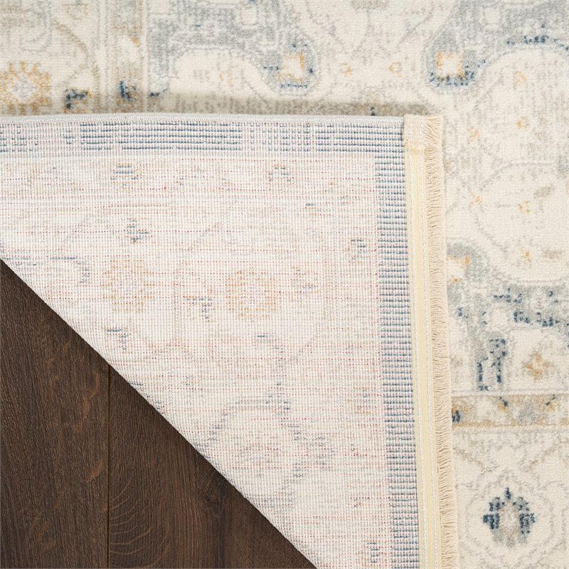 Nourison Pardis 2' x 6' Light Blue Vintage Indoor Rug