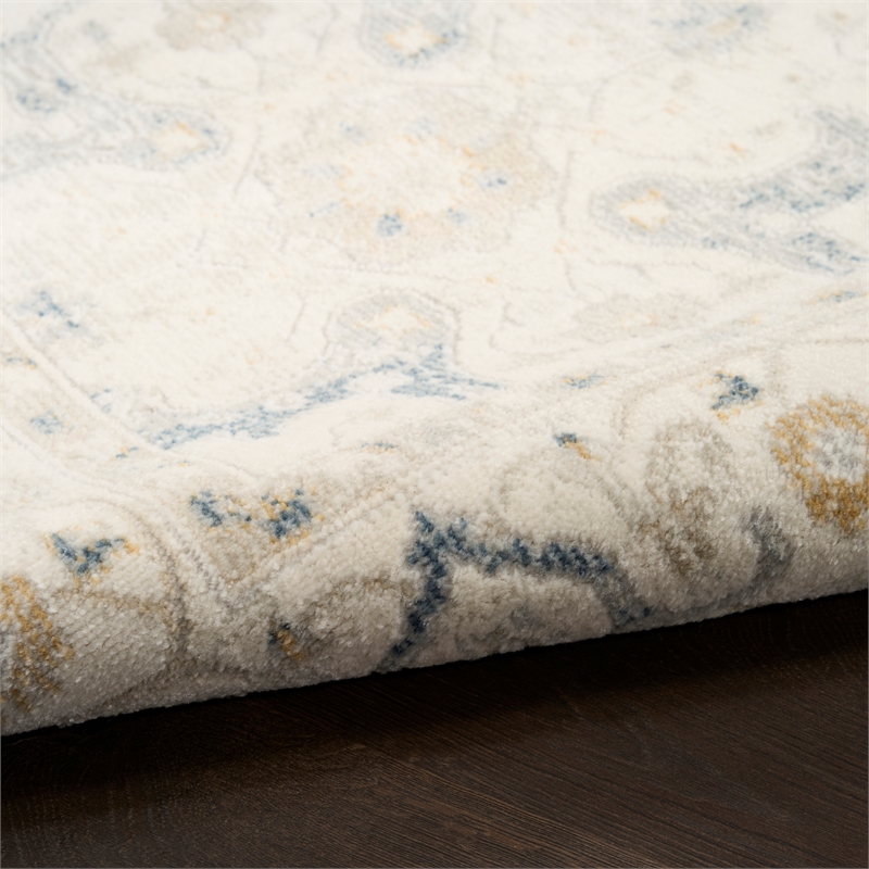 Nourison Pardis 2' x 6' Light Blue Vintage Indoor Rug