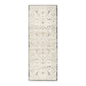 Nourison Pardis 2' x 6' Light Blue Vintage Indoor Rug