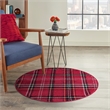 Nourison Grafix 3' x Round Red Christmas Indoor Rug