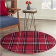 Nourison Grafix 3' x Round Red Christmas Indoor Rug