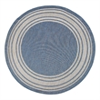 Nourison Horizon Indoor/Outdoor 8' x Round DENIM Modern Rug