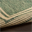 Nourison Horizon Indoor/Outdoor 5' x Round GREEN Modern Rug