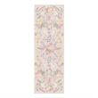 Nourison Botanical Washables 2' x 6' Beige Multicolor Farmhouse Indoor Rug