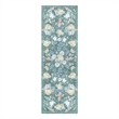 Nourison Botanical Washables 2' x 6' Green Multicolor Farmhouse Indoor Rug
