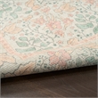 Nourison Botanical Washables 2' x 6' Green Multicolor Farmhouse Indoor Rug
