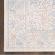 Nourison Botanical Washables 2' x 6' Ivory Multicolor Farmhouse Indoor Rug
