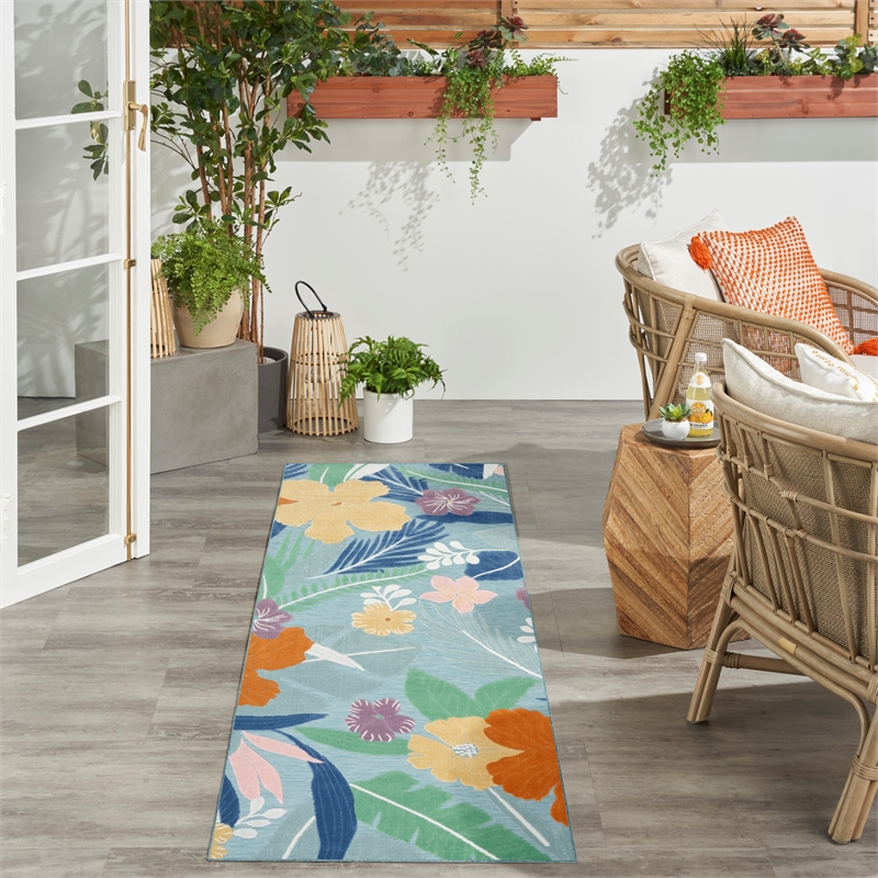 Nourison Suncoast 2' x 6' BLUMT Tropical Rug