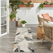 Nourison Suncoast 2' x 6' GREY Tropical Rug