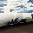 Nourison Suncoast 2' x 6' BLUE Tropical Rug