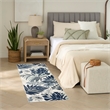 Nourison Suncoast 2' x 6' BLUE Tropical Rug