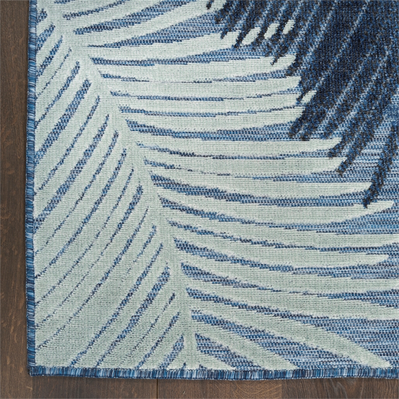 Nourison Suncoast 2' x 6' DENIM Tropical Rug