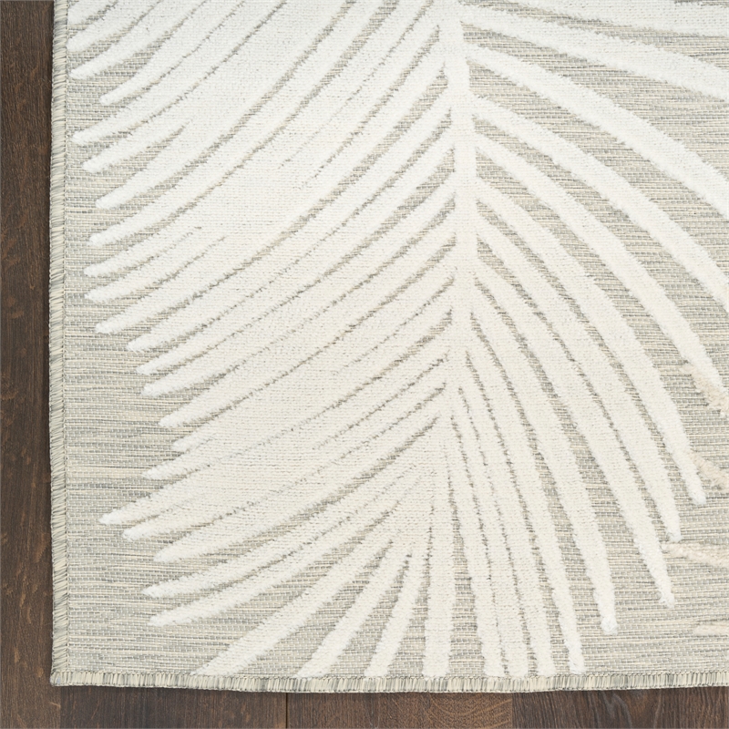 Nourison Suncoast 2' x 6' GREY Tropical Rug