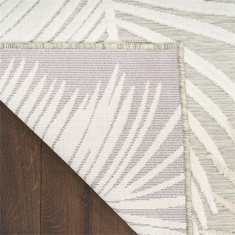Nourison Suncoast 2' x 6' GREY Tropical Rug
