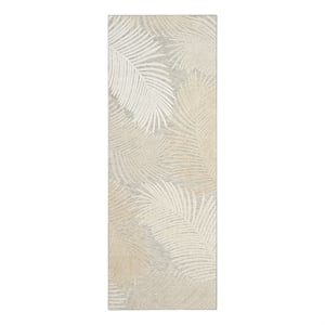 Nourison Suncoast 2' x 6' GREY Tropical Rug