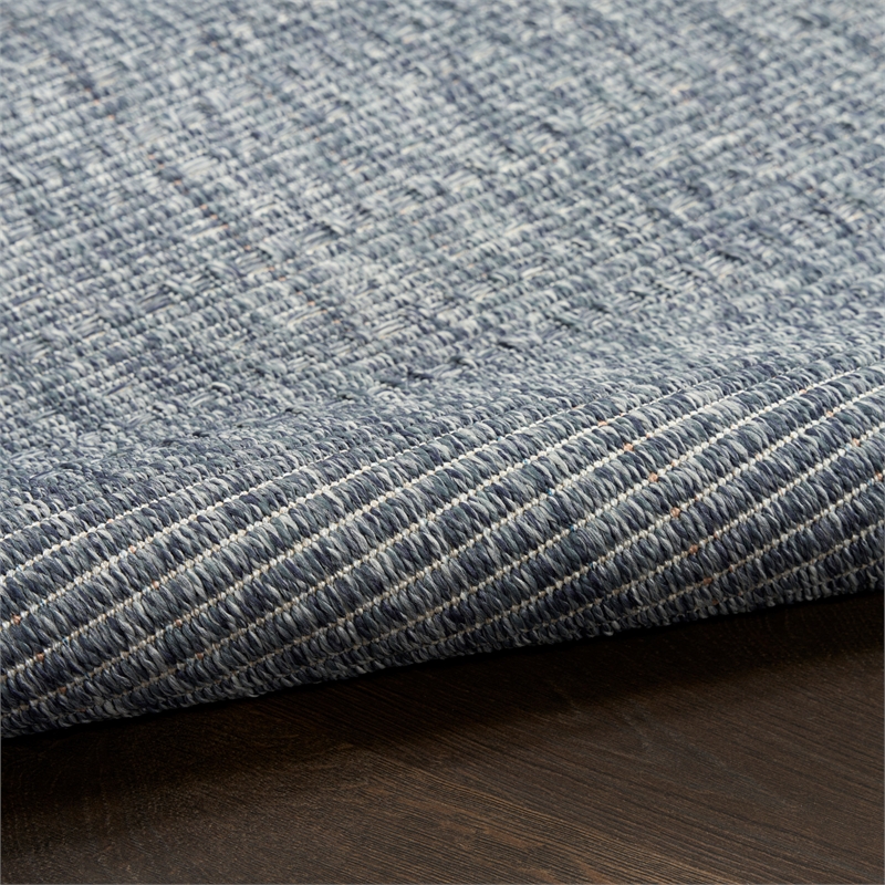 Nourison Tulum 4' x 6' Denim Outdoor Rug