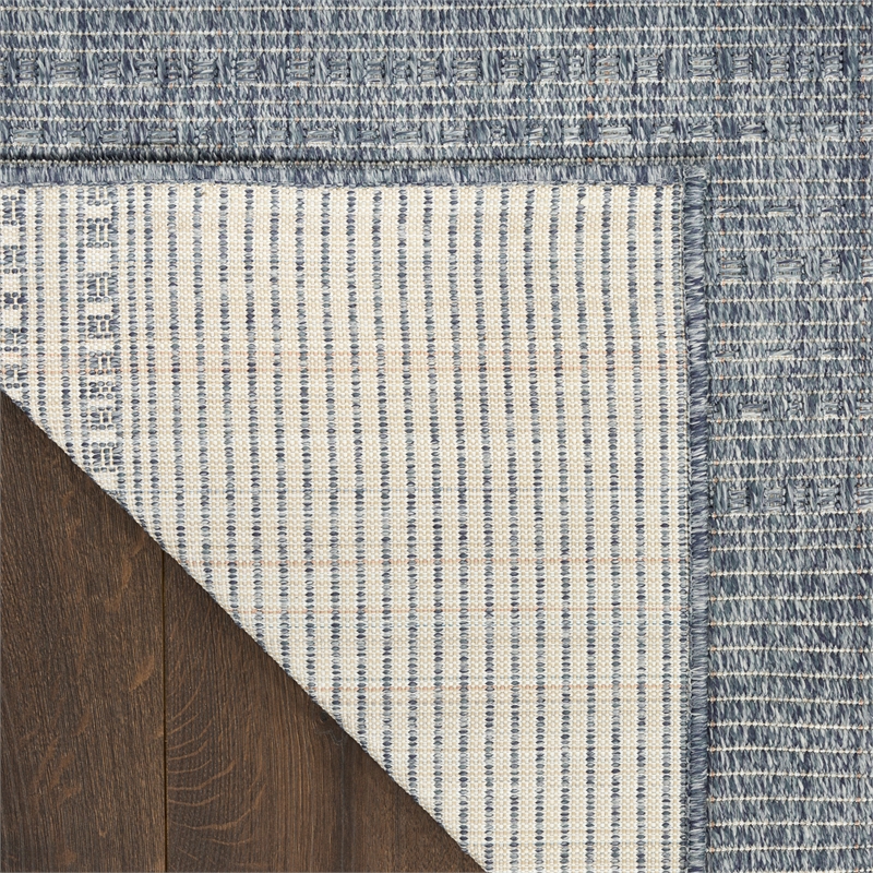 Nourison Tulum 6' x 9' Denim Outdoor Rug