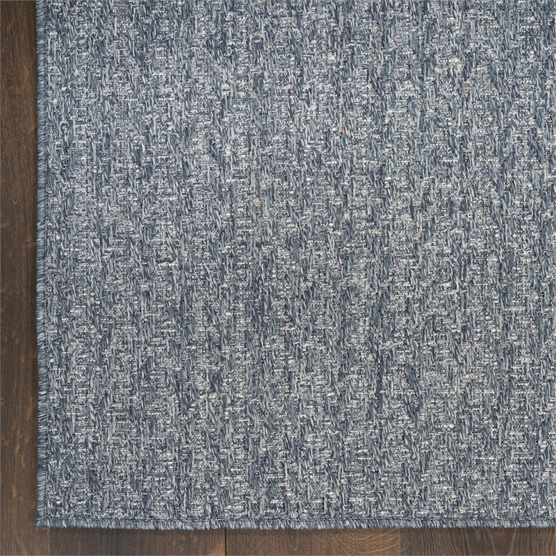 Nourison Tulum 4' x 6' Denim Outdoor Rug