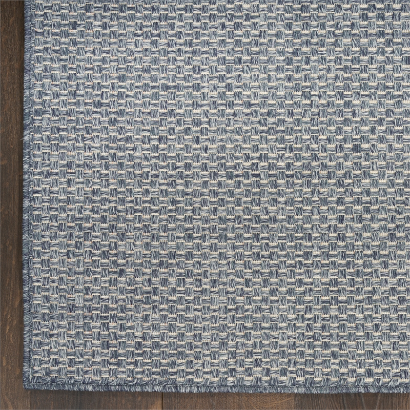 Nourison Tulum 6' x 9' Denim Outdoor Rug