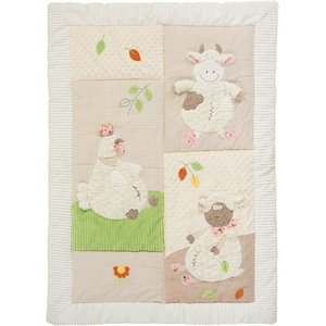 Mina Victory Plush Baby Farm Blanket Polyester Throw Blanket in Multi-Color